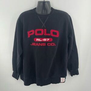 Vintage Polo Jeans Company RL-67 Sweatshirt Men’s Large Logo Ralph Lauren (R1)